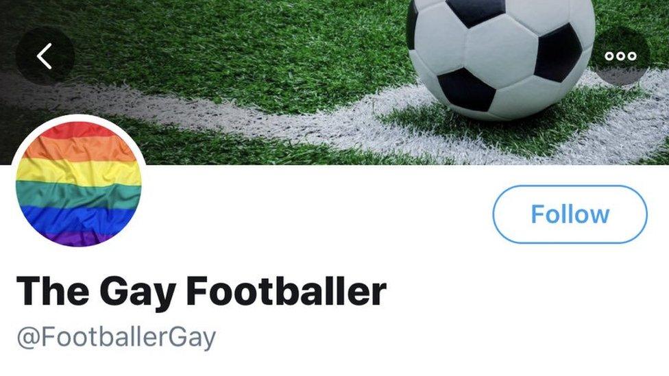 Gay Footballer Twitter profile