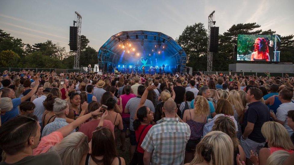 Jess Glynne performing in Bedford in 2018