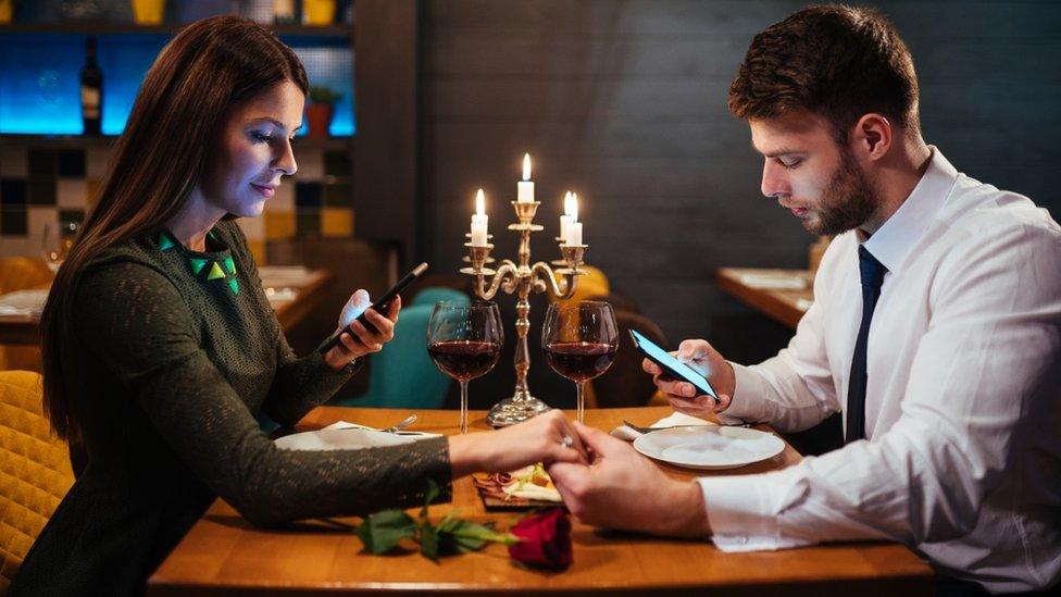 Couple at dinner