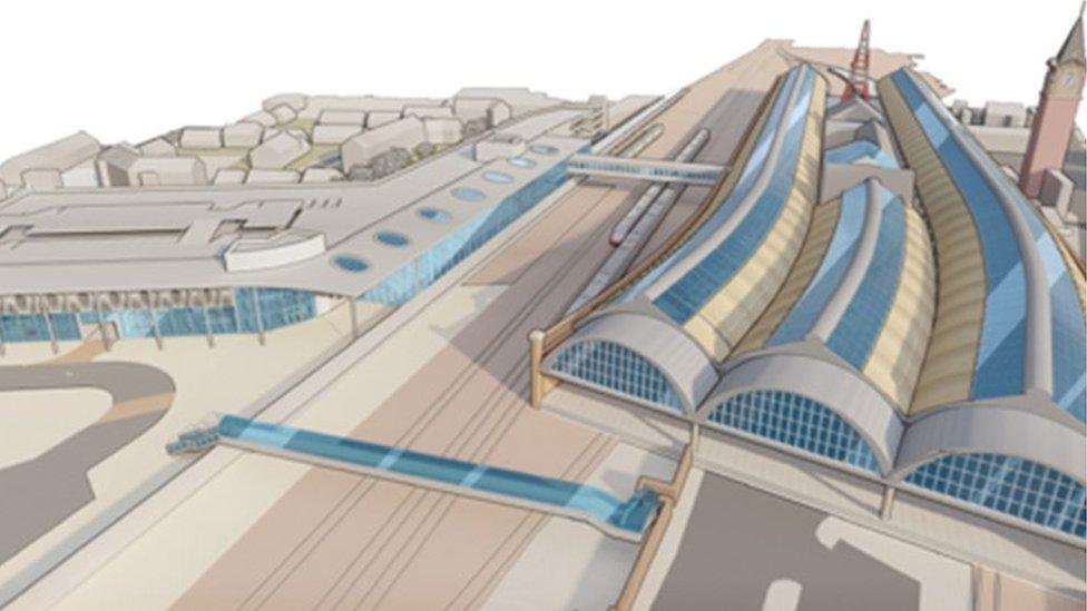 Artist's impression of new station