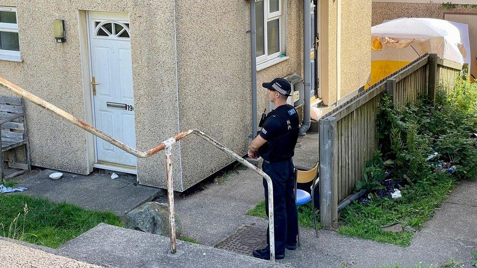 Police officer at scene