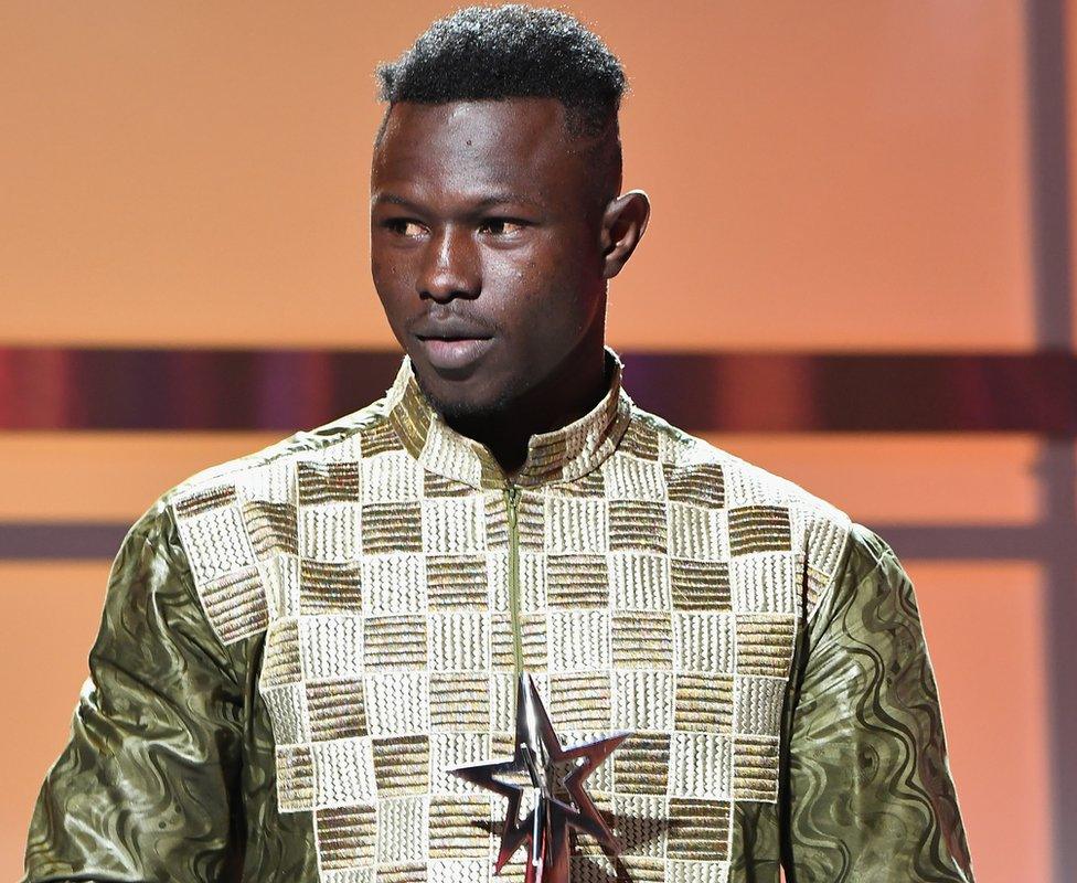 Mamadou Gassama at the BET awards