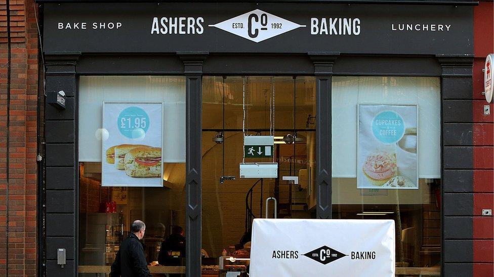 Ashers Baking Company frontage