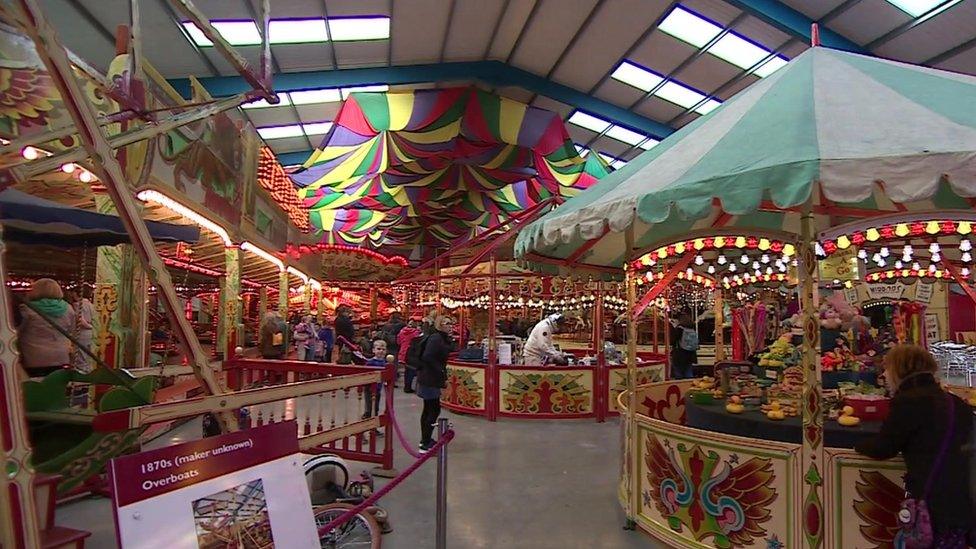 Dingles Fairground Museum inside