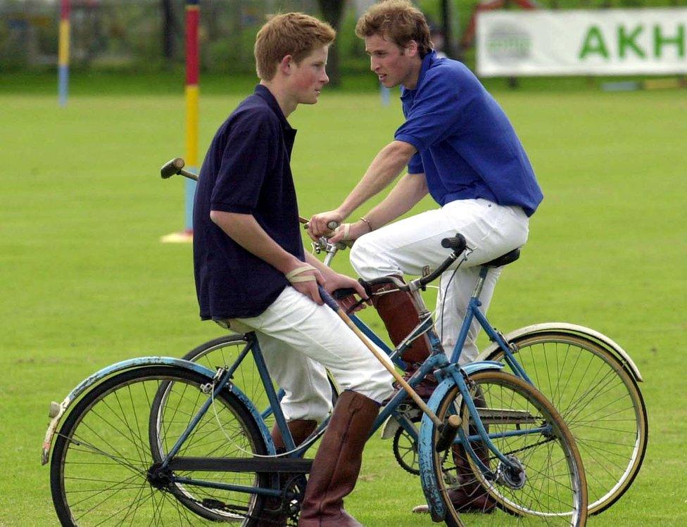 Brothers on bikes