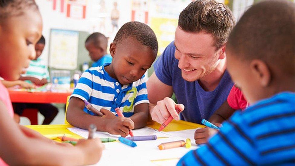 teacher in nursery