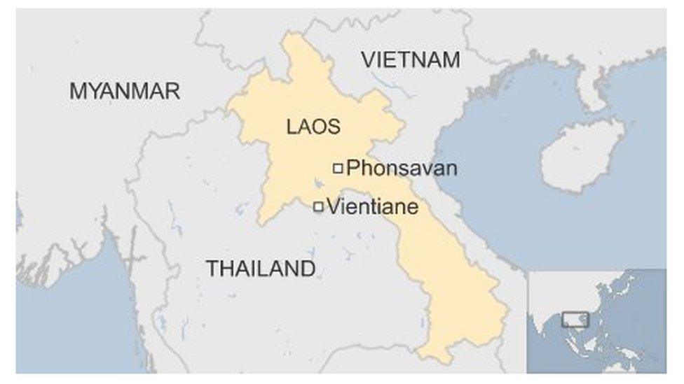 Map of Laos