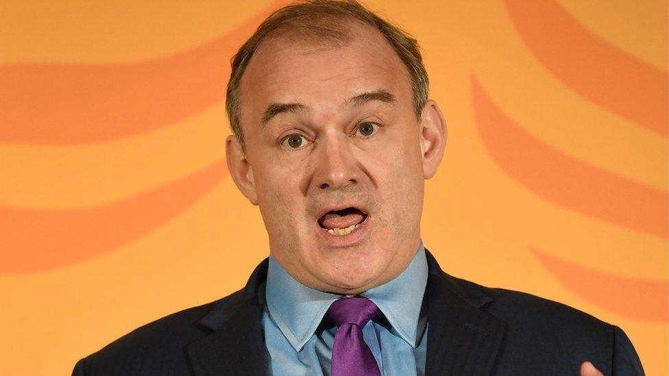 Ed Davey accepts the leadership