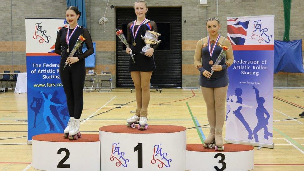 Dulcie Read winning the British Junior Championships