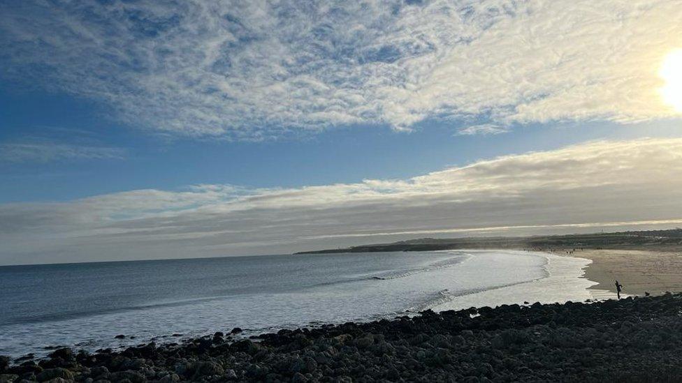 South shields beach, looking towards Marsden beach