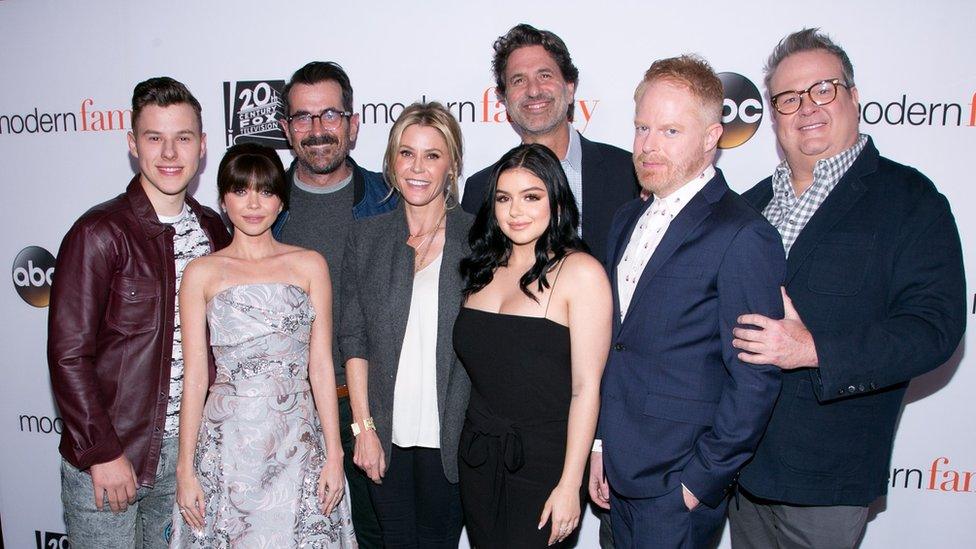 Modern family cast and executive producer Steven Levitan