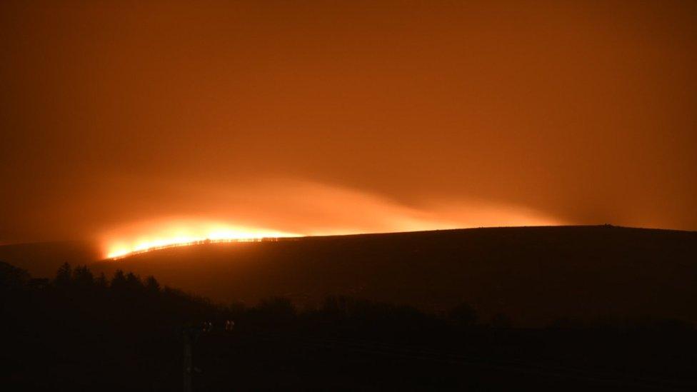 Fire on Dartmoor