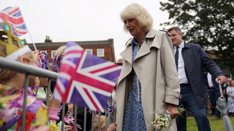 Queen Camilla on a visit to Great Yarmouth