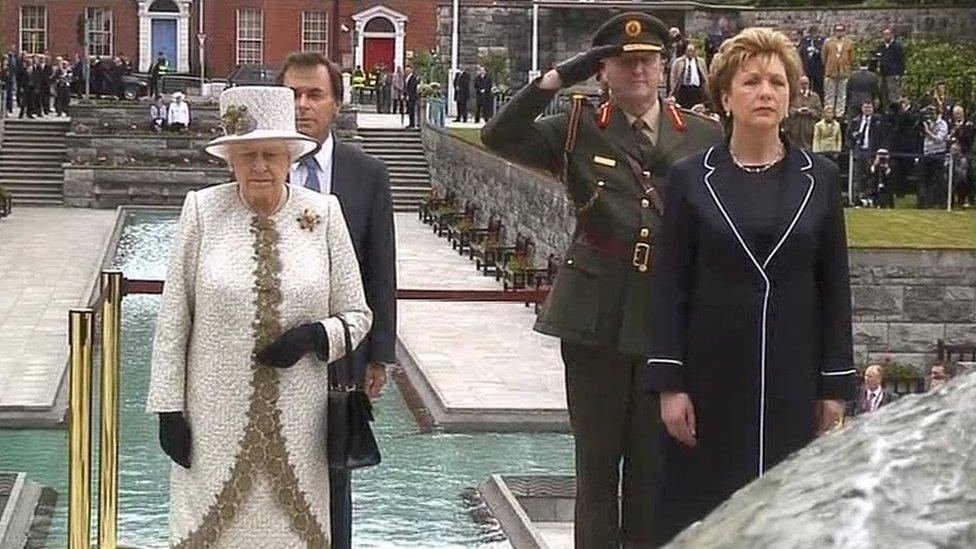 In 2011, Queen Elizabeth II and the then Irish President Mary McAleese stood side by side in Dublin's Garden of Remembrance paying tribute to those who took up arms and fought against British rule in Ireland