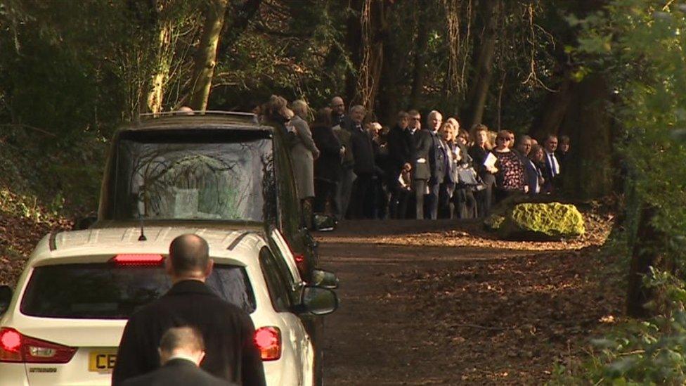 Steffan Lewis' funeral