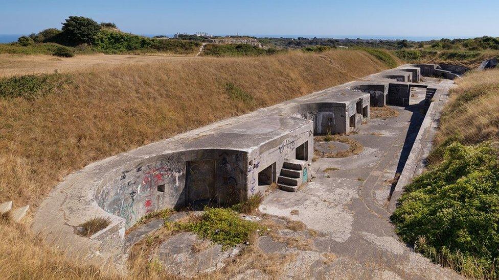 High Angle Battery on Portland