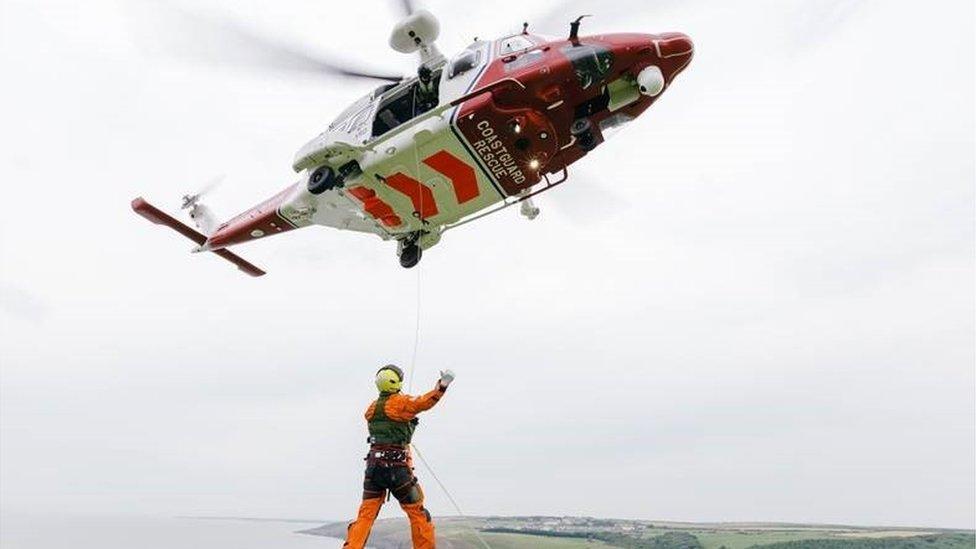 AW189 coastguard helicopter