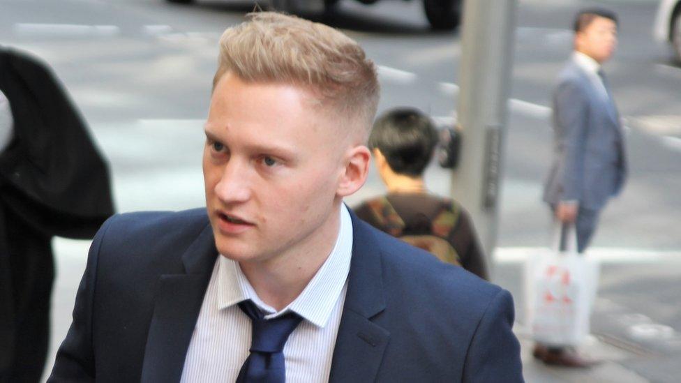 Sam Oliver outside court in Sydney