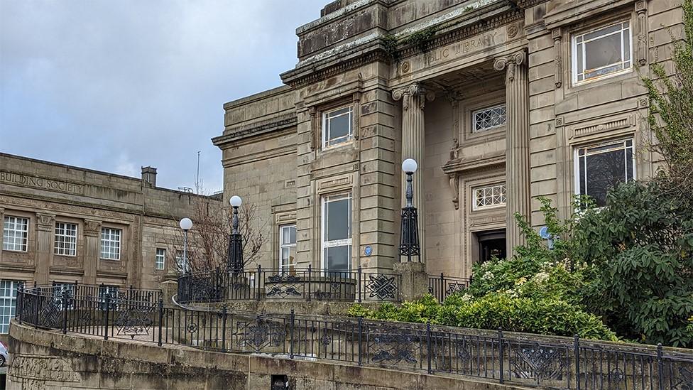 Burnley Library seen from the outside