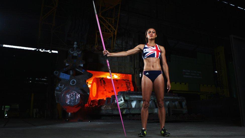 Jessica Ennis-Hill at Sheffield Forgemasters