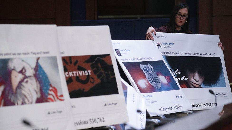 Display at congressional hearing