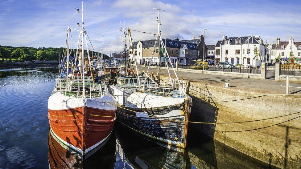 Fishing boats in Stornoway