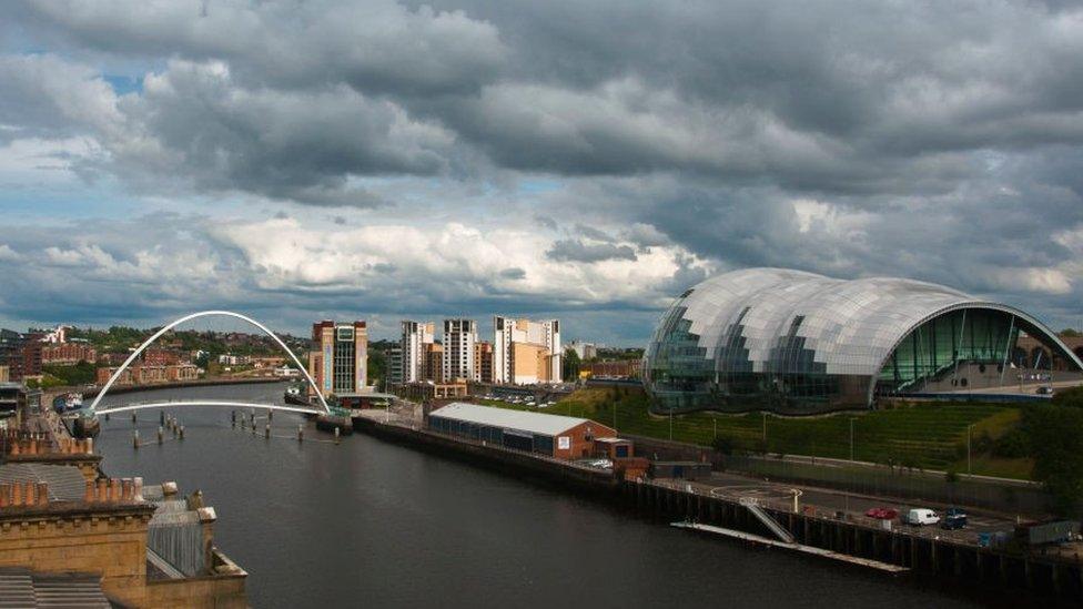 The Sage on the Gateshead Quayside