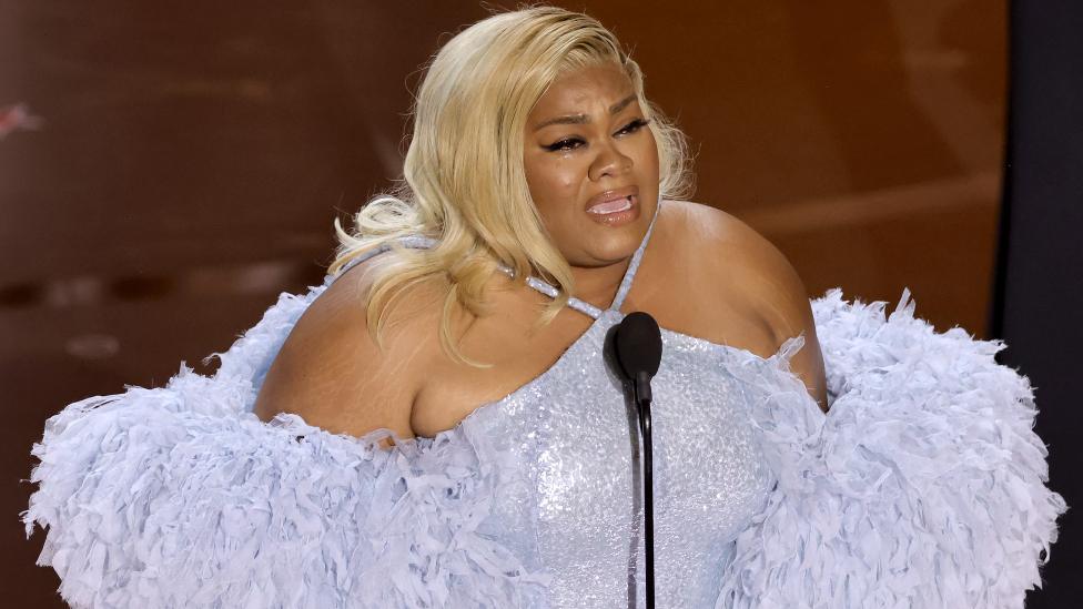 Da'Vine Joy Randolph accepts the Best Supporting Actress award for "The Holdovers" onstage during the 96th Annual Academy Awards at Dolby Theatre on March 10, 2024 in Hollywood, California