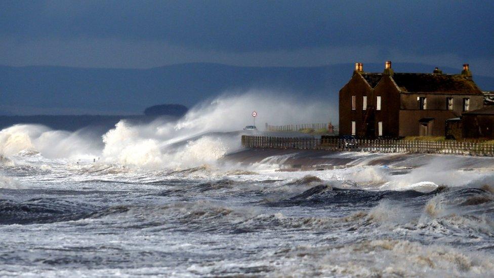 Storm at Allonby, Cumbria