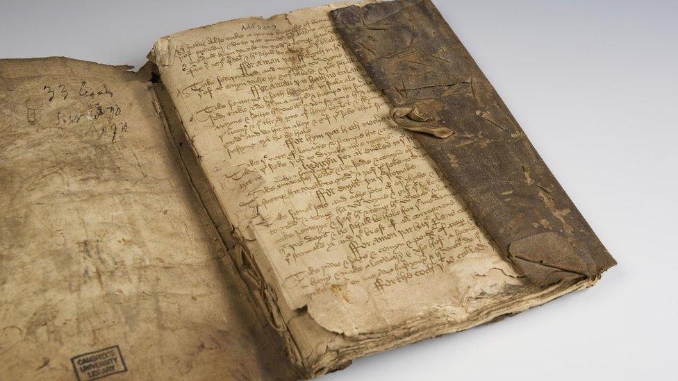 Medieval medical manuscript