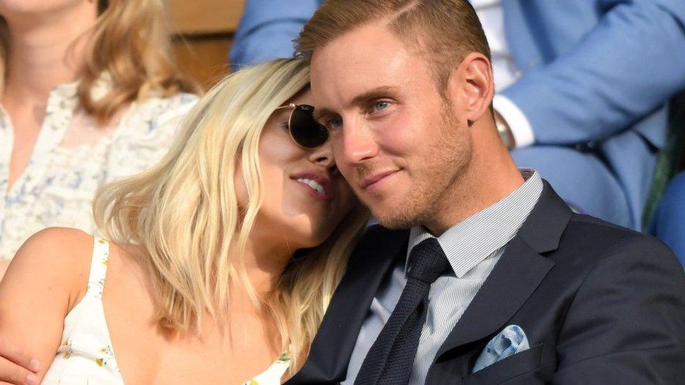 Stuart Broad and Mollie King