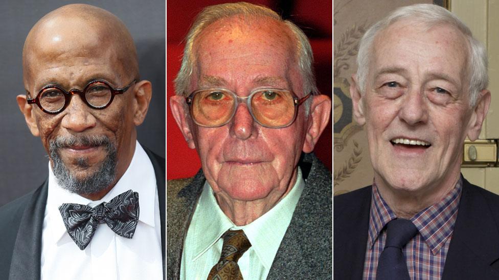 Reg E Cathey, Lewis Gilbert and John Mahoney