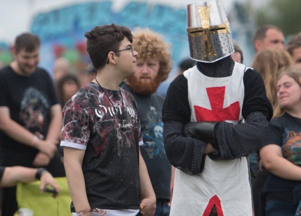 Revellers at Bloodstock