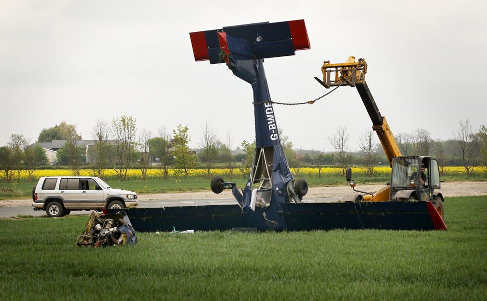 A plane carrying Nigel Farage crashed on the day of the 2010 general election when its UKIP-promoting banner became entangled in the tail fin