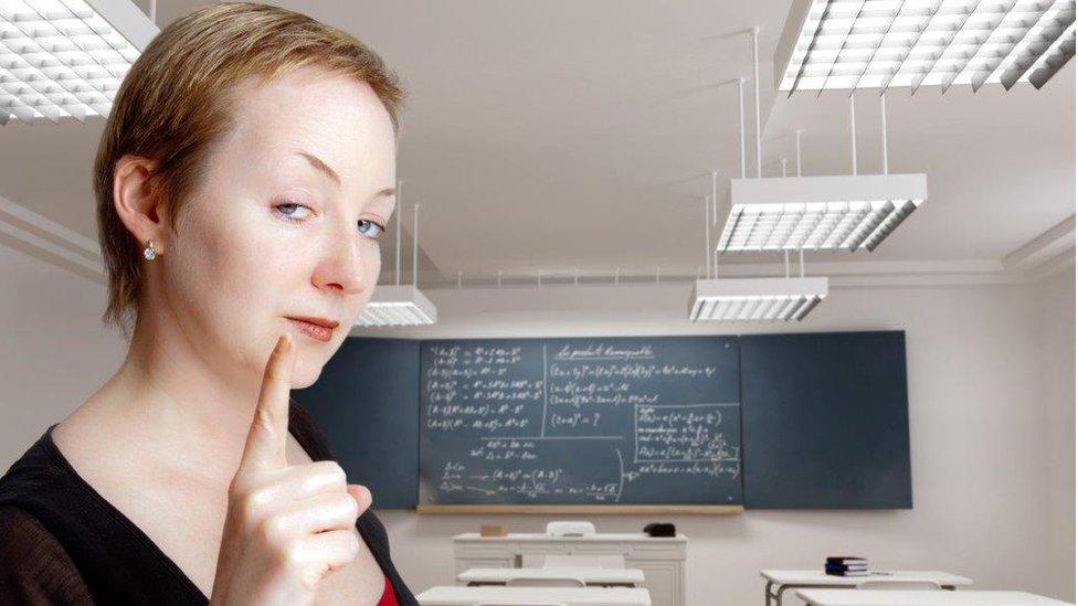 Woman in classroom