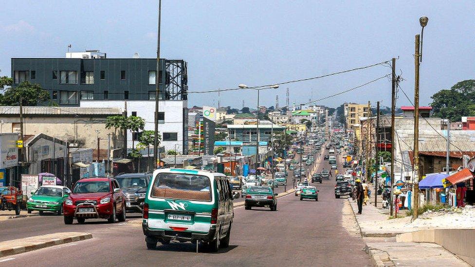 A street in the capital Brazzaville