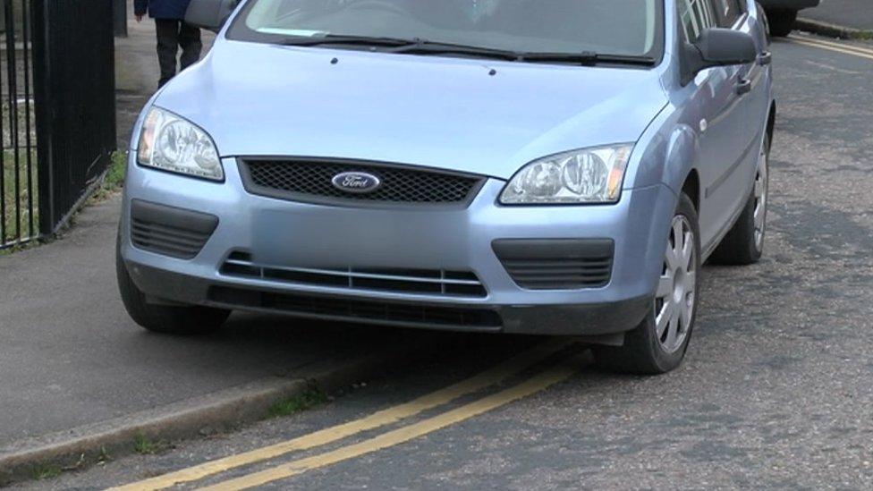 Badly parked car