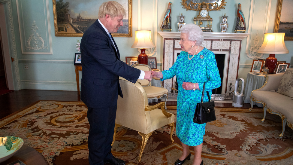 Boris Johnson and the Queen