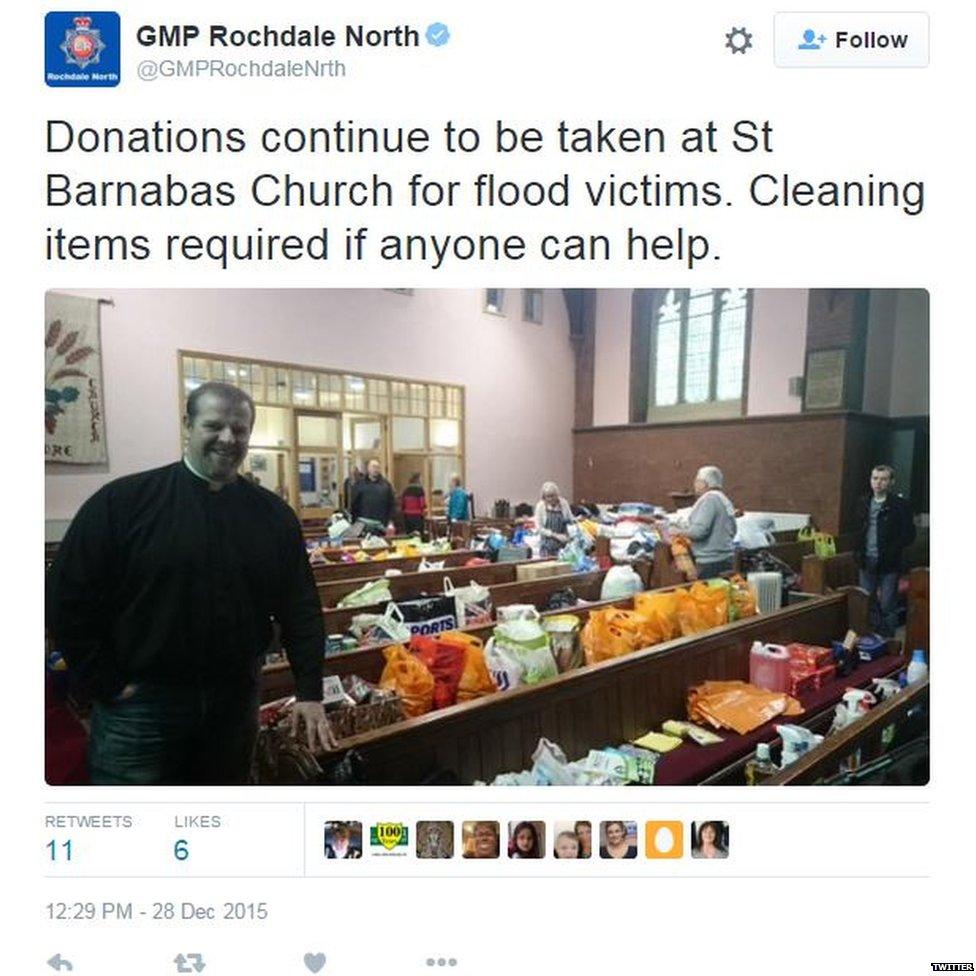 Churches are full of donations.