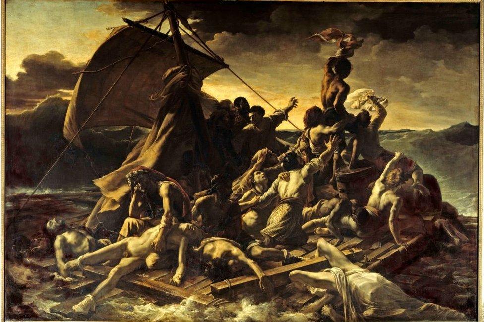 The Raft of the Medusa by Gericault features the artist's favourite model, a Haitian man called Joseph