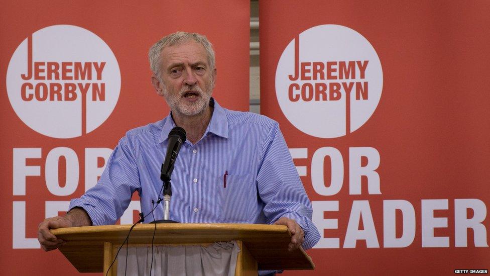 Jeremy Corbyn at his final campaign rally in Nuneaton