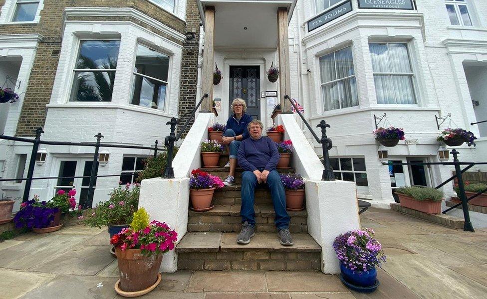 Garry and Penny Lowen at Gleneagles Guesthouse and Tearooms