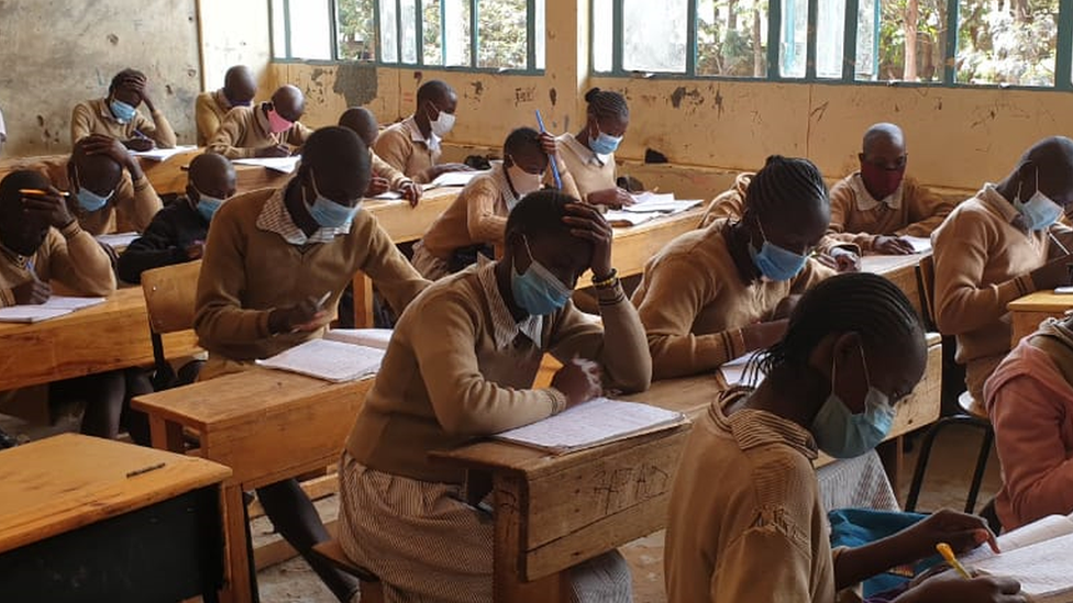 Pupils in a class in Nairobi