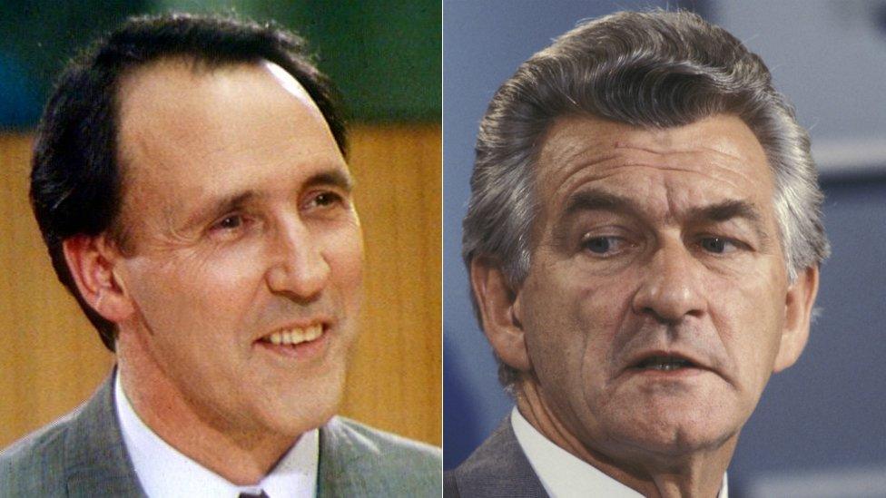 Paul Keating and Bob Hawke