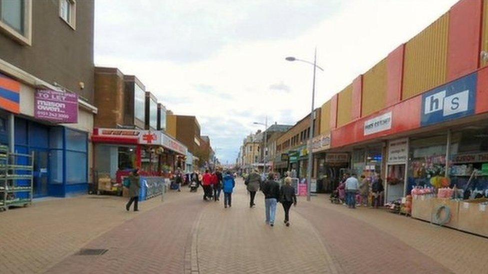 Rhyl town centre