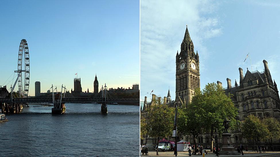 London and Manchester