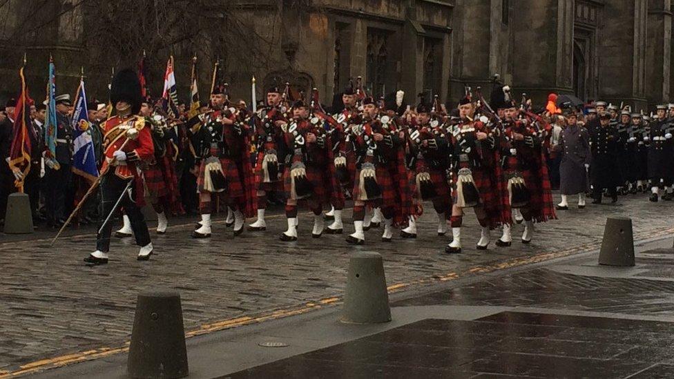 Soldiers in Edinburgh