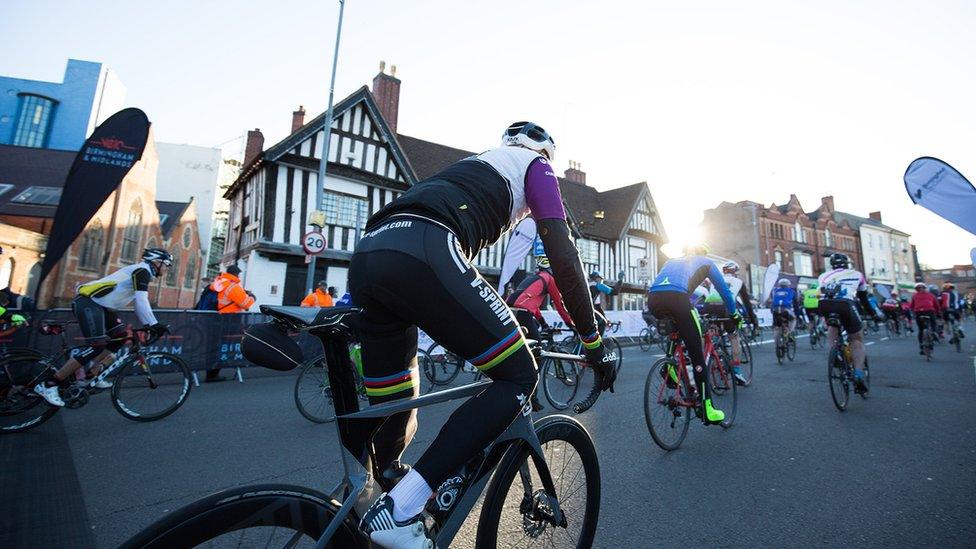 Vélo Birmingham & Midlands start line