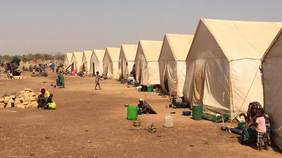 Camp for people displaced by violence in Burkina Faso