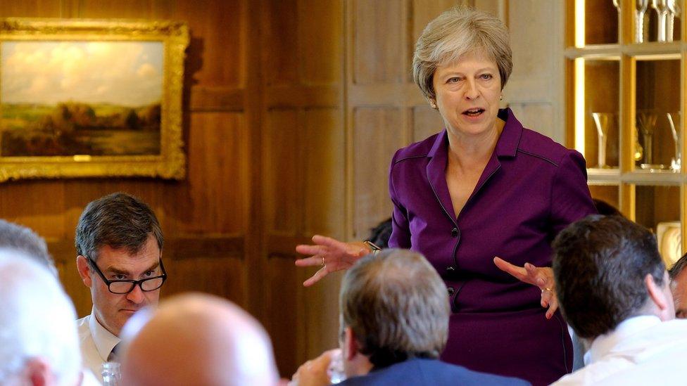 Theresa May at Chequers